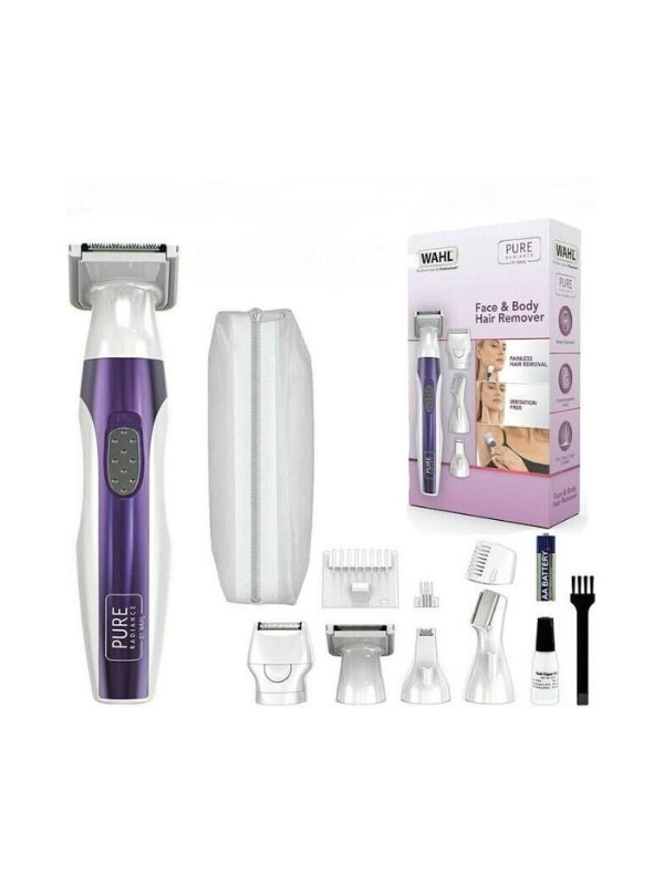 Wahl Set with electric epilator for face and body, 12 element