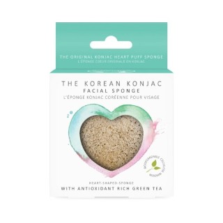 The Konjac Sponge Company Green Tea Konjac Sponge Heart 1 шт