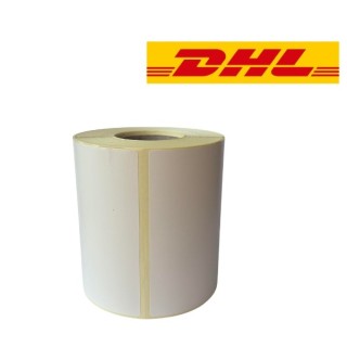 DHL verzendlabel wit, 102 mm x 210 mm, 210 etiketten op rol, 25 mm kern, thermisch ECO , duurzaam 1 stuk