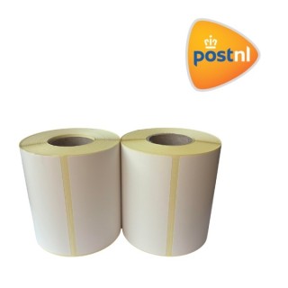 Транспортна етикетка Post.NL біла, 102 мм x 150 мм, 300 етикеток у рулоні, серцевина 25 мм, термо ECO , міцна упаковка з 2 шт.