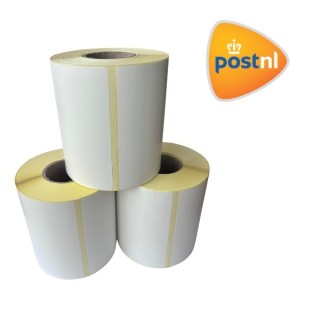 Транспортна етикетка Post.NL біла, 102 мм x 150 мм, 300 етикеток у рулоні, серцевина 25 мм, термо ECO , міцна упаковка з 3 шт.