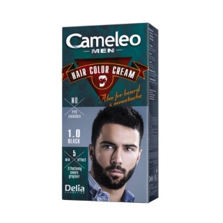 Delia Cameleo Men Haar- en baardverf voor mannen /1.0/ Black 30 ml