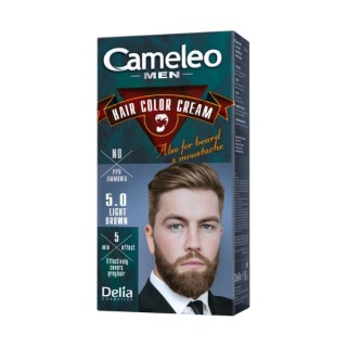 Delia Cameleo Men Hair and beard dye for men / 5 / Light Brown 30 ml