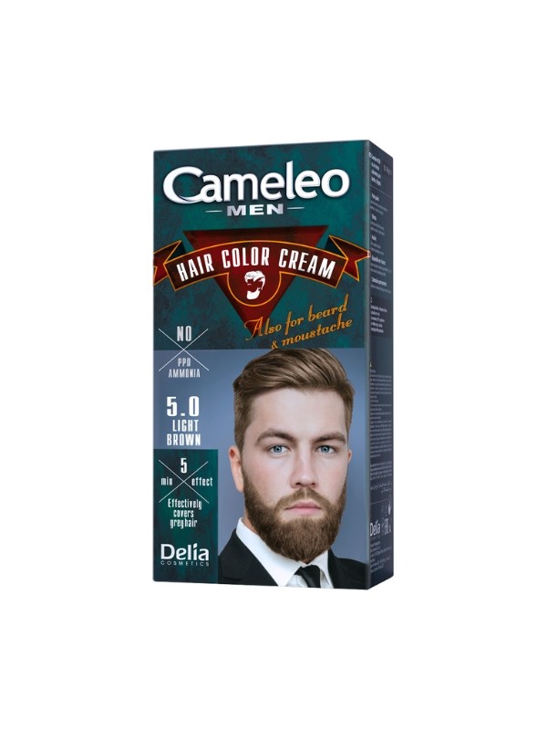 Delia Cameleo Men Haar- en baardverf voor mannen / 5 / Light Brown ml