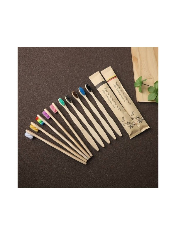 Bamboo Toothbrush Mix of colors 1 piece