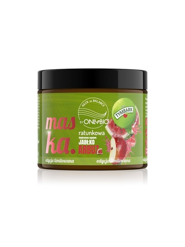 OnlyBio Hair in Balance x Tymbark Apple-Watermelon hair rescue mask 200 ml