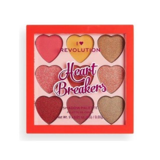 Makeup Revolution I Heart Makeup Palette of 9 eye shadows Heart Brakers Courage 0.55 g