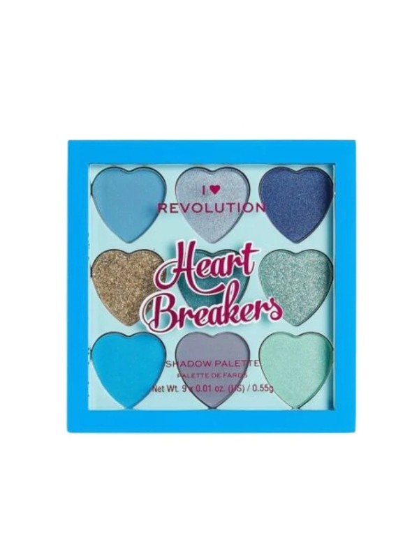 Makeup Revolution I Heart Makeup Palette mit 9 Lidschatten Heart Brakers Daydream 0,55 g