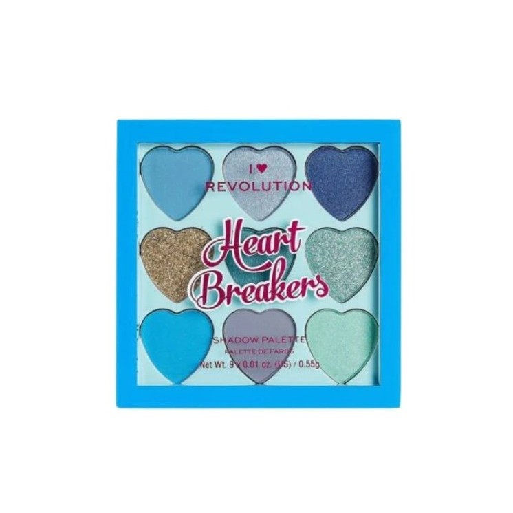 Makeup Revolution I Heart Makeup Palette van 9 oogschaduws Heart Brakers Daydream 0,55 g