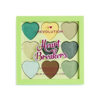 Makeup Revolution I Heart Makeup Paletka 9 cieni do powiek Heart Brakers Lucky 0,55 g