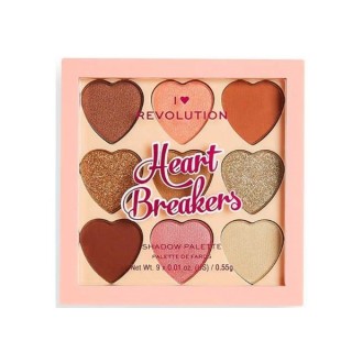 Makeup Revolution I Heart Makeup Palette з 9 тіней для повік Heart Brakers Majestic 0,55 г