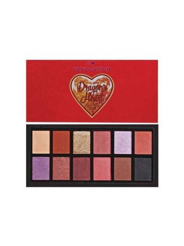 Makeup Revolution I Heart Makeup Palette mit 12 Lidschatten Dragons Heart 0,75 g