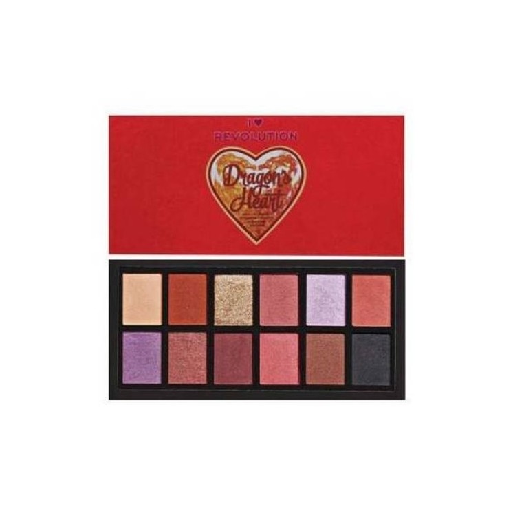 Makeup Revolution I Heart Makeup Palette 12 тіней для повік Dragons Heart 0,75 г