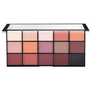 Makeup Revolution Re-loaded Palette mit 15 Lidschatten Basic Matt 5 g