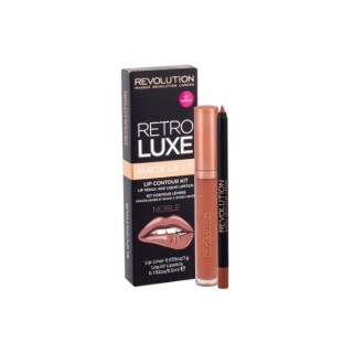 Makeup Revolution Retro Luxe Matte Kit Noble Lippen-Make-up-Set: Lipgloss 5 ml + Lippenstift 1 g