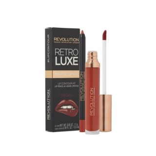 Makeup Revolution Retro Luxe Matte Kit Набір для макіяжу губ Regal: блиск для губ 5 мл + олівець для губ 1 г