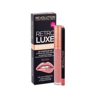 Makeup Revolution Retro Luxe Matte Kit Reign Lippen-Make-up-Set: Lipgloss 5 ml + Lippenstift 1 g