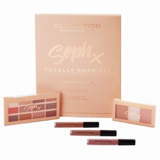 Revolution Totally Soph-cadeauset: oogschaduwpalet, contourpalet, 3 lipglossjes