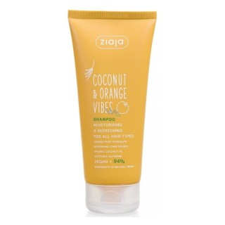 Ziaja Coconut & Orange Vibes feuchtigkeitsspendendes und erfrischendes Haarshampoo 200 ml