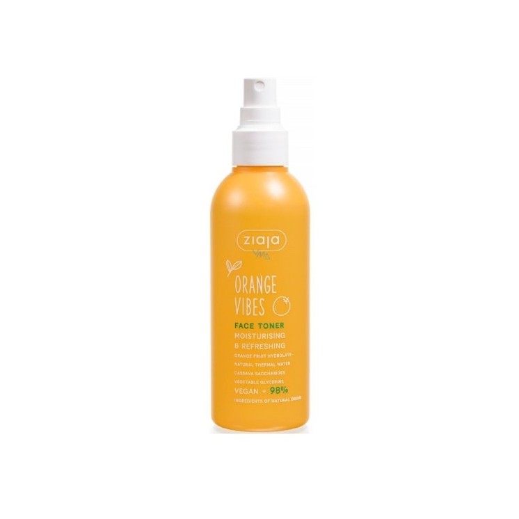 Ziaja Orange Vibes hydraterende en verfrissende gezichtstonic 190 ml