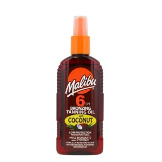 Бронзова олія для засмаги Malibu SPF6 Coconut 200 мл