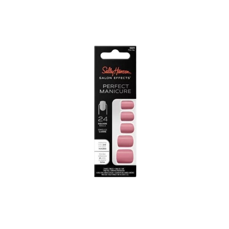 Sally Hansen Salon Effects Perfect Manicure Nail tips Pink Clay 24 pieces