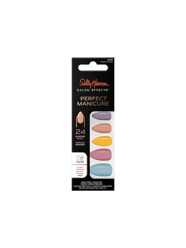 Sally Hansen Salon Effects Perfect Manicure Sweet as Canday nageltips 24 stuks