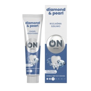 ON WHITE DIMOND& PEARL Toothpaste with pearl and diamond dust 75 l