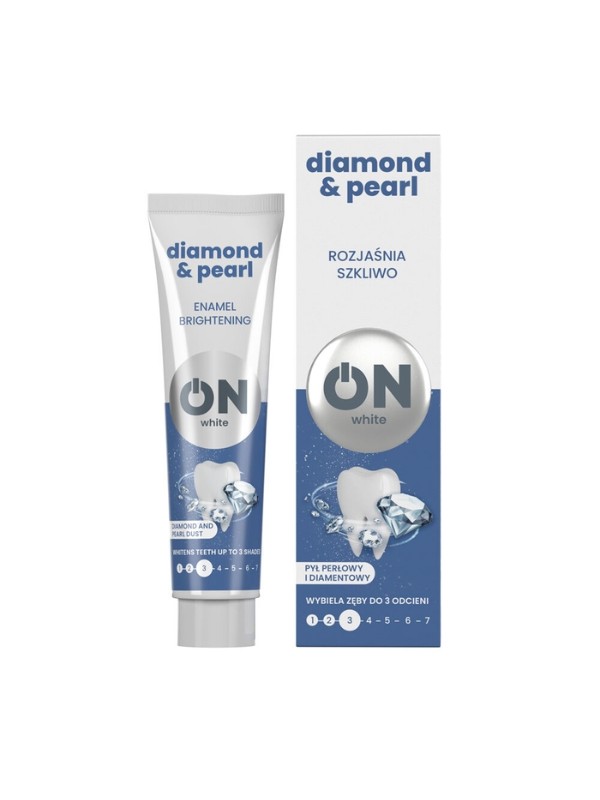 ON WHITE DIMOND& PEARL Toothpaste with pearl and diamond dust 75 l