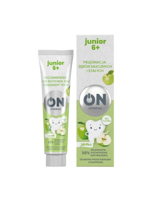 ON CHILDREN JUNIOR 6+ Toothpaste for children Care of milk and permanent teeth Apple75 ml