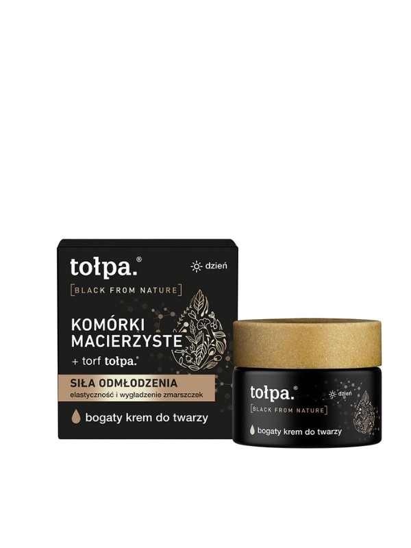 Насичений денний крем для обличчя Tołpa Black From Nature 50 мл