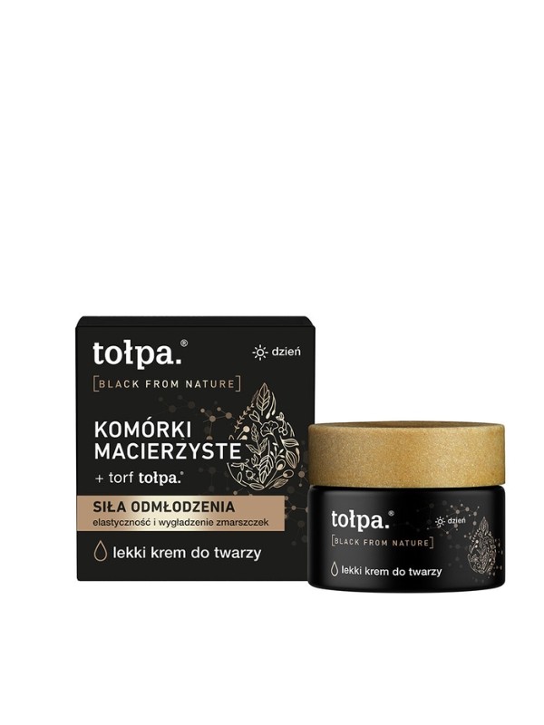 Tołpa Black From Natur leichte Gesichtscreme für den Tag Stammzellen 50 ml