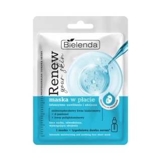 Bielenda RENEW YOUR SKIN Blattmaske spendet intensiv Feuchtigkeit und beruhigt