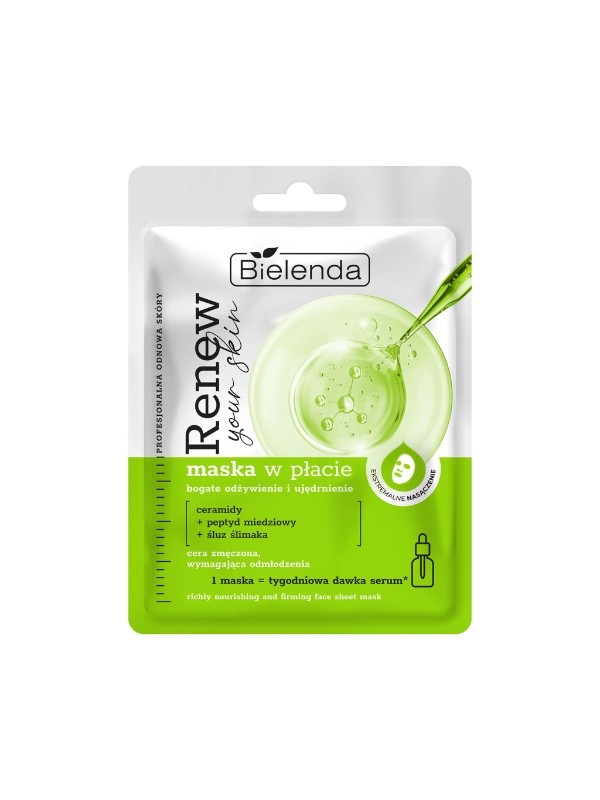 Bielenda RENEW YOUR SKIN Nourishing mask with ceramides and snail slime