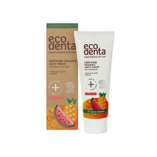 Ecodenta Gecertificeerd Organic Tandpasta voor kinderen Sappig fruit 75 ml