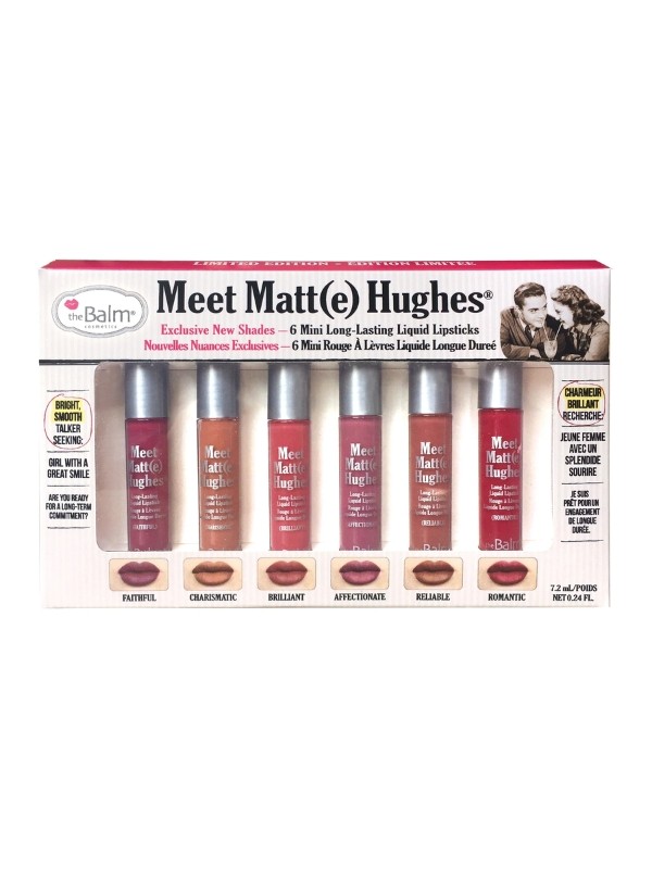 theBalm Meet Matte Hughes Mini Kit Набір із шести матових помад