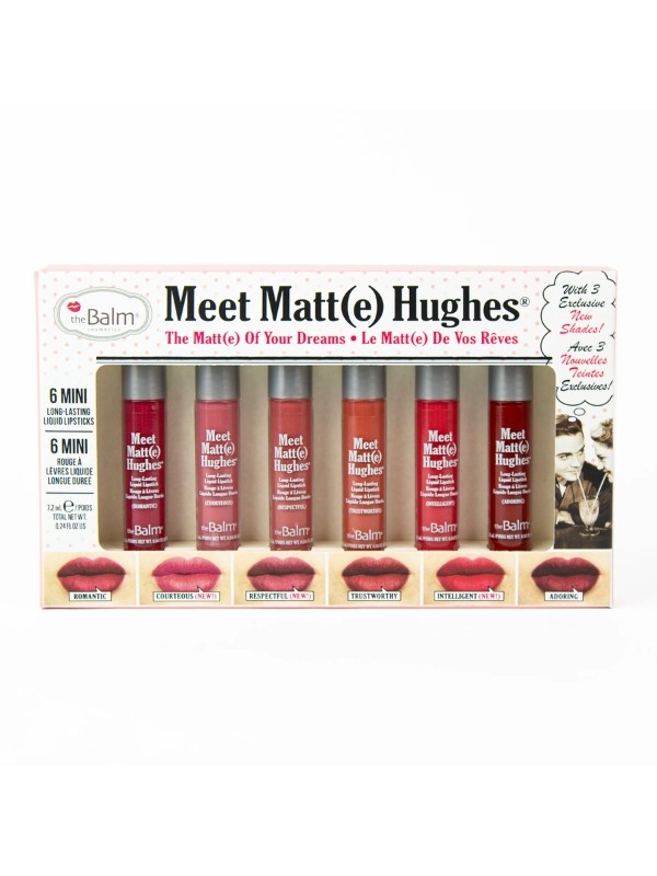 theBalm Meet Matte Hughes Mini Kit Flüssig-Lippenstift-Set /12/