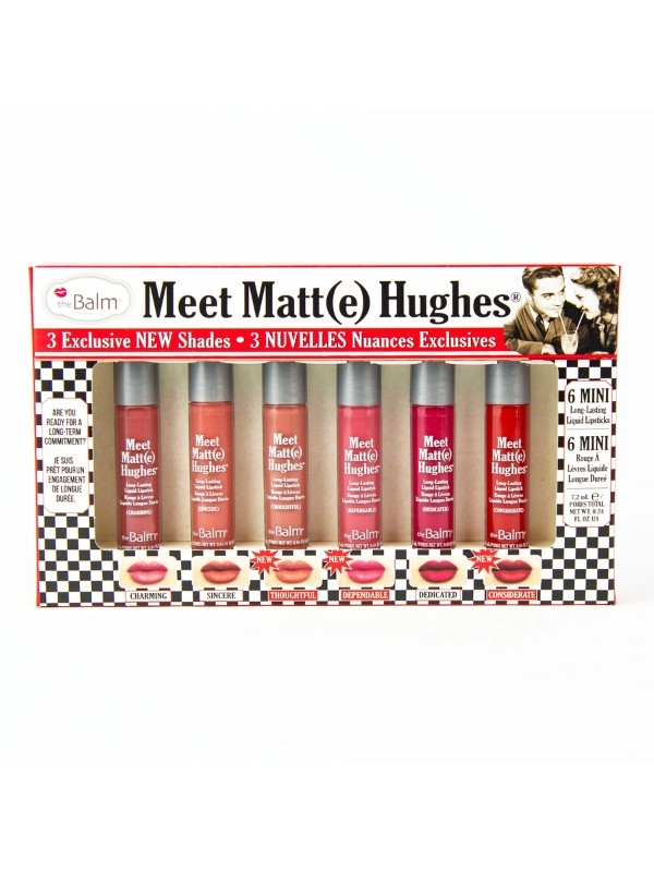 theBalm Meet Matte Hughes Mini Kit Flüssig-Lippenstift-Set /14/