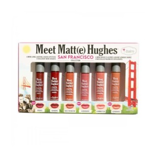 theBalm Meet Matte Hughes Mini Kit San Francisco Set mit sechs Lippenstiften