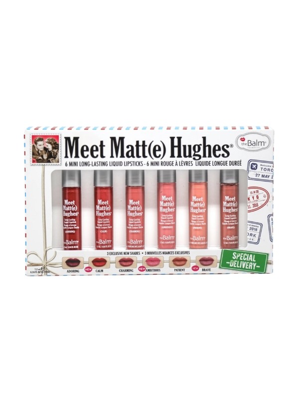 theBalm Meet Mini Kit Special Delivery Set of six matte Lipsticks