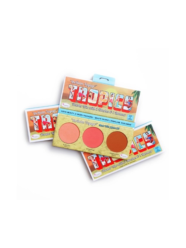 theBalm C&G Tropics Trio Contour Palette: Bronzer + 2 Rouge 5 g