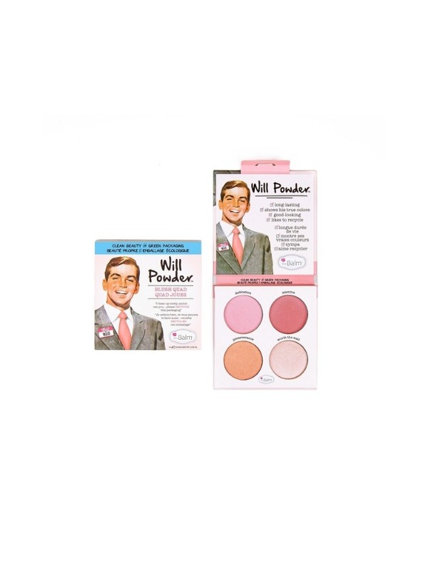 theBalm Will Powder Blush Quad Palet van 4 Blushes 10 g