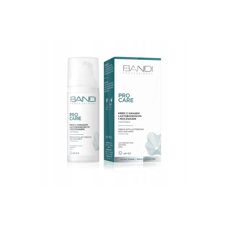 Crème visage Bandi Pro Care à l'acide lactobionique et à l'urée 50 ml