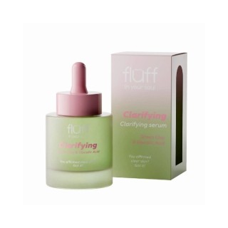 Fluff  Clarifying Serum do twarzy z glinką zieloną i kwasem glikolowym 30 ml