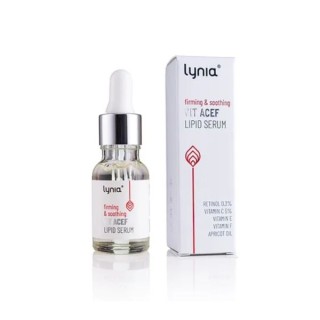 Зміцнююча і заспокійлива ліпідна Serum для обличчя Lynia з вітамінами А, С, Е і F 15 мл