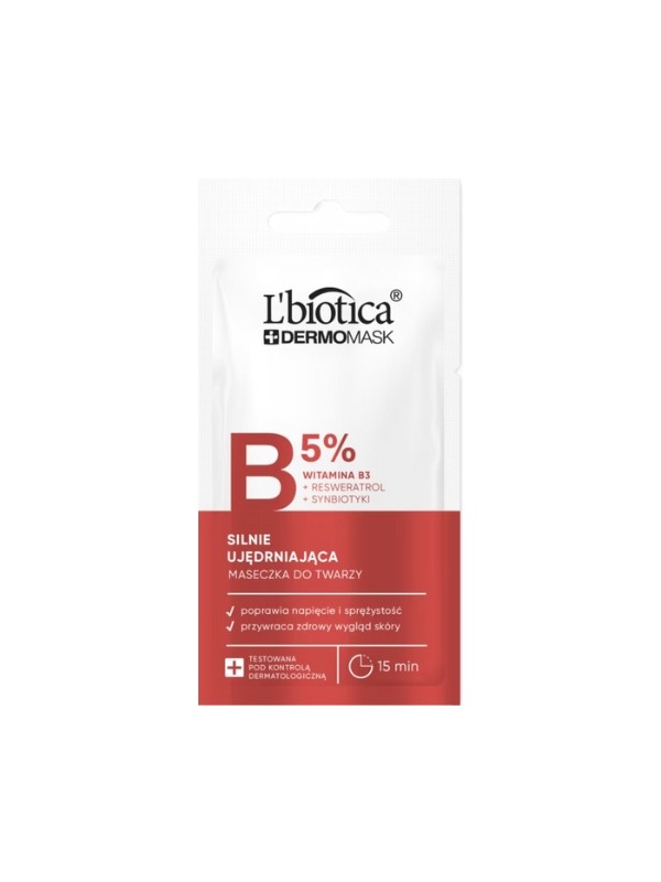 L'Biotica Dermomask stark straffende Gesichtsmaske mit Vitamin B 8 ml