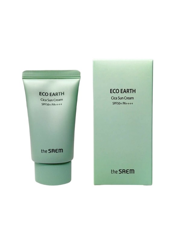 Saem Eco Earth Cica Cream Gezichts- en lichaamscrème SPF50 50 ml