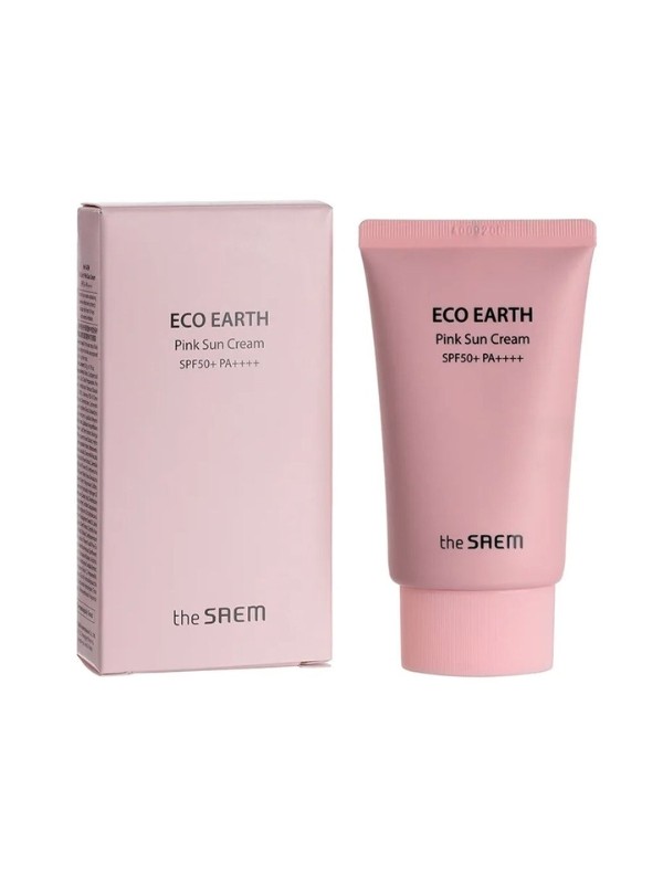Saem Eco Earth Pink Sun Cream Gesichts- und Körpercreme SPF50 50 ml