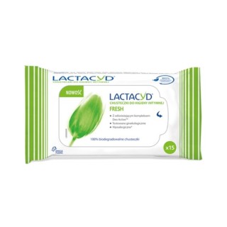 Серветки для інтимної гігієни Lactacyd Fresh 15 шт