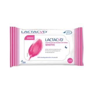 Серветки для інтимної гігієни Lactacyd Sensitive 15 шт